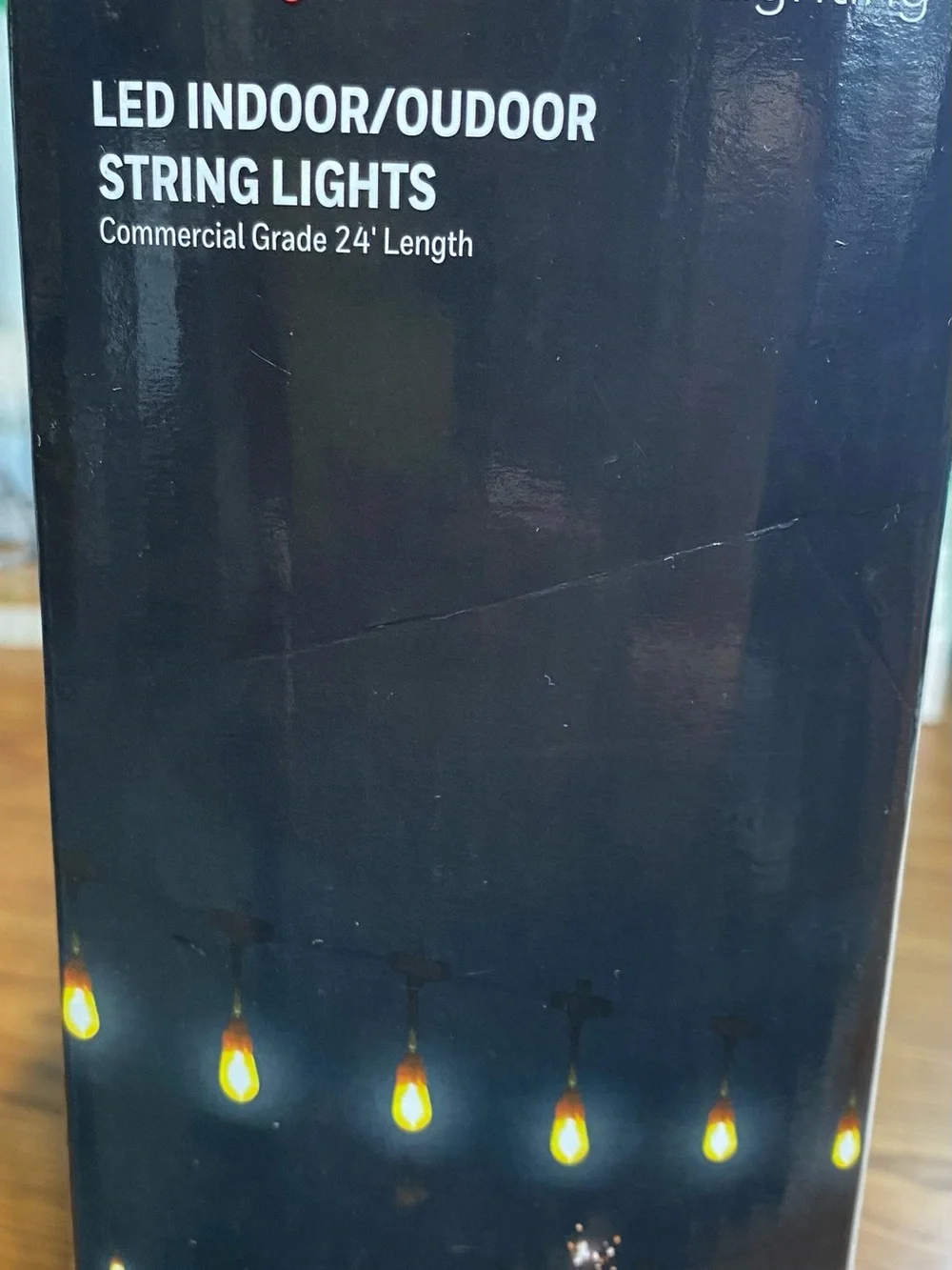 Honeywell Warm Amber LED Indoor/Outdoor String Lights - 24' Commercial Grade